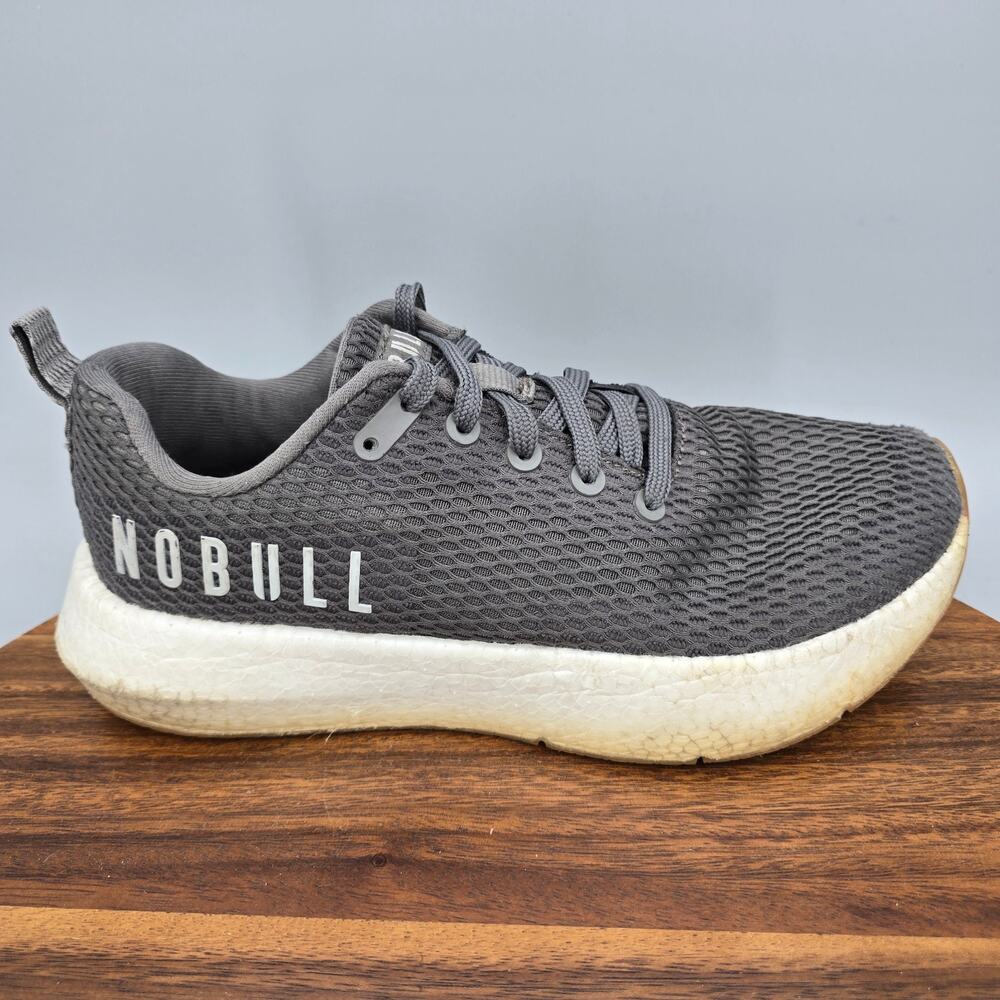 Nobull Shoes Womens 8.5 Dark Gray Mesh Lace Up Journey Runner Athletic Sneakers